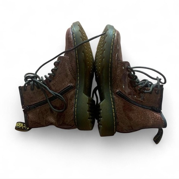Dr. Martens 1460 glitter burgundy Lace-Up Boots size 5 women youth waterproof - Picture 4 of 7